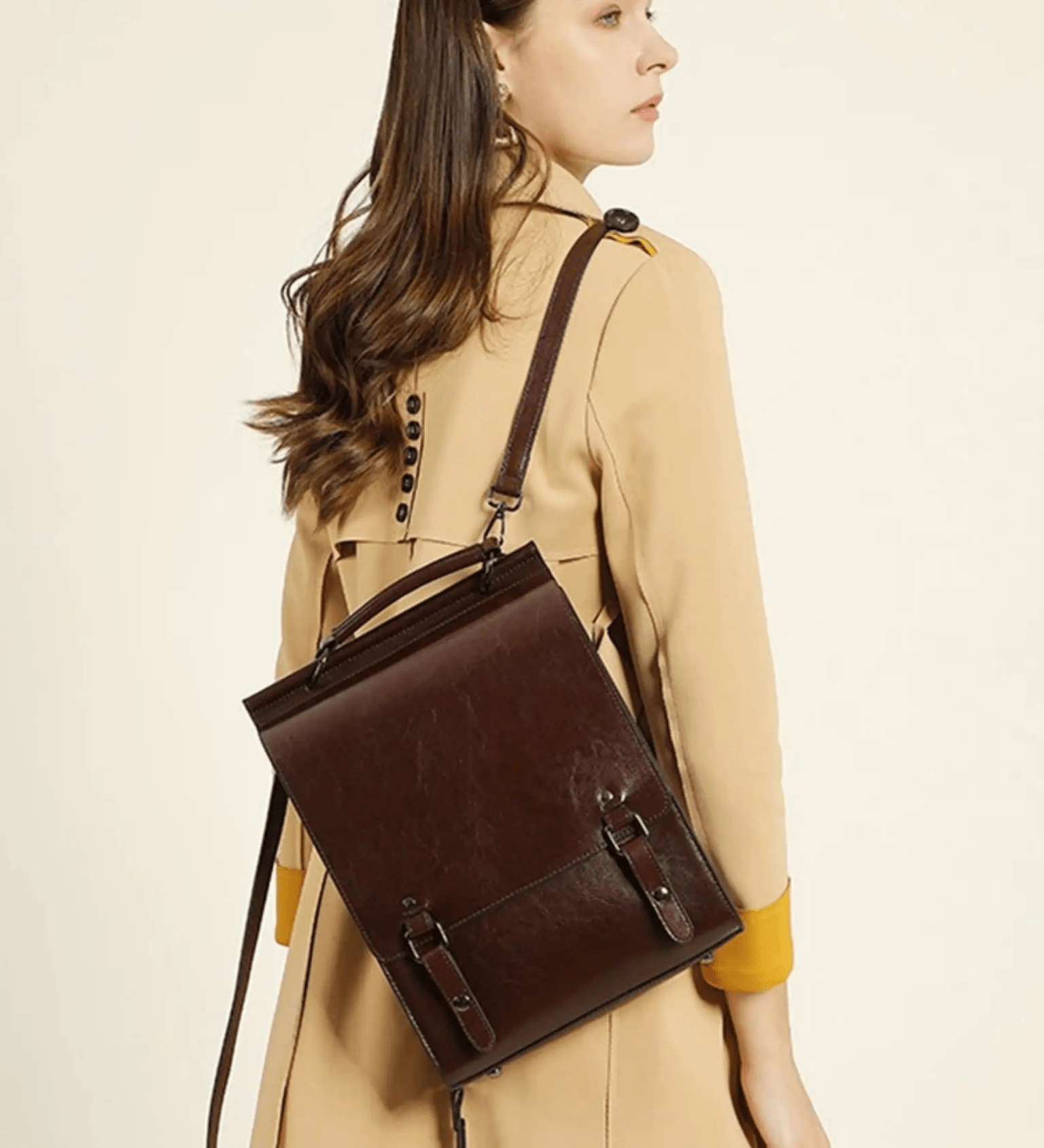 Audrey | Elegant Leather Backpack with Vintage Appeal Aurora-Bags