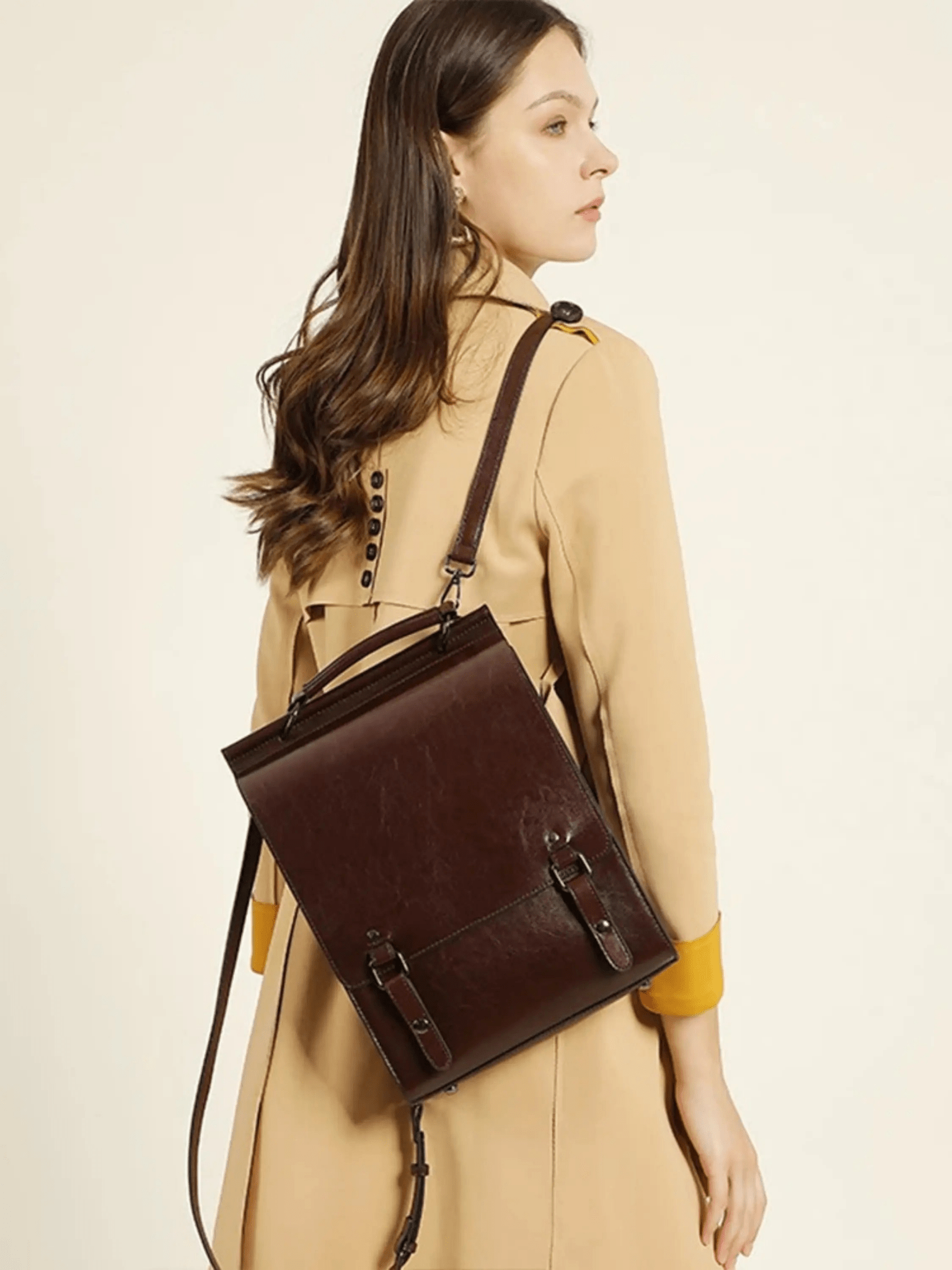 Audrey | Elegant Leather Backpack with Vintage Appeal Aurora-Bags