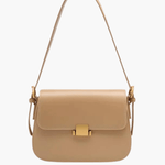 Ava | Sleek Leather Shoulder Bag with Golden Hardware Feylen.com