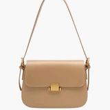 Ava | Sleek Leather Shoulder Bag with Golden Hardware Feylen.com