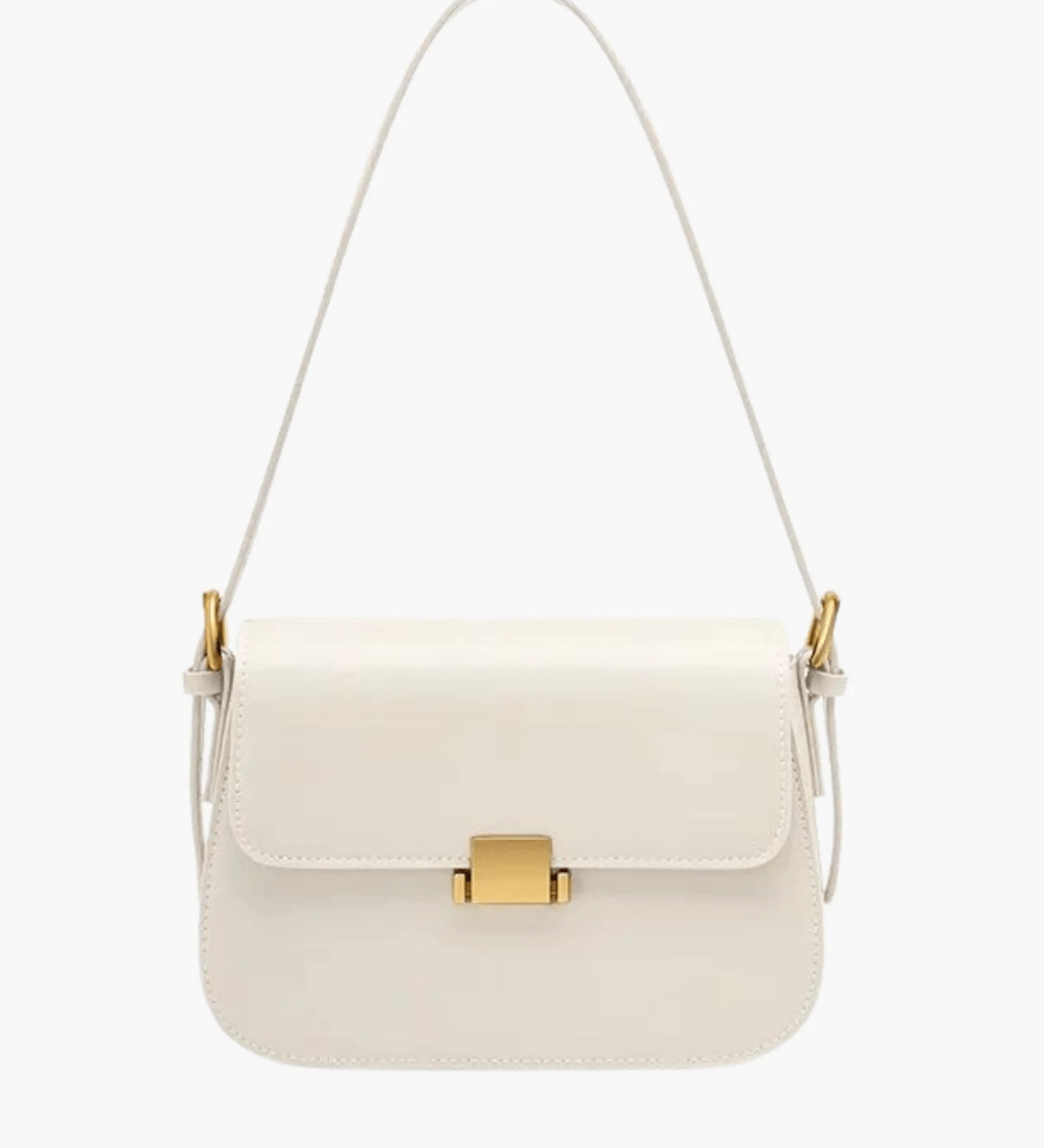 Ava | Sleek Leather Shoulder Bag with Golden Hardware Feylen.com