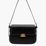 Ava | Sleek Leather Shoulder Bag with Golden Hardware Feylen.com