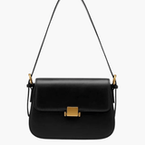 Ava | Sleek Leather Shoulder Bag with Golden Hardware Feylen.com