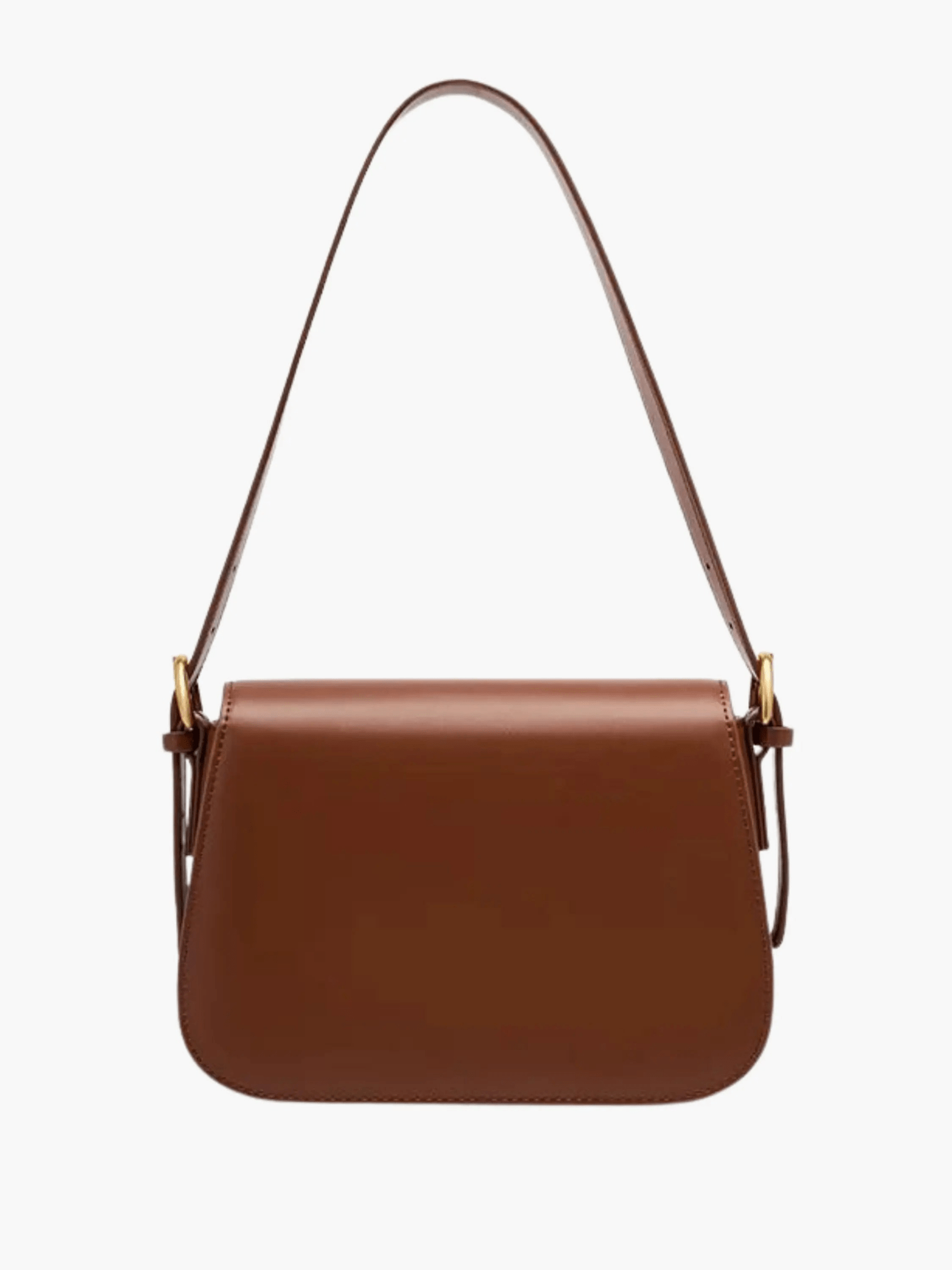 Ava | Sleek Leather Shoulder Bag with Golden Hardware Feylen.com