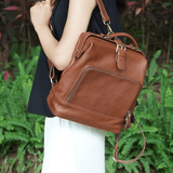 Avery | Classic Leather Backpack Aurora-Bags