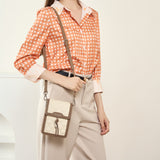 Galadriel | Beige Quilted Leather Crossbody Bag – Classic Elegance & Everyday Charm