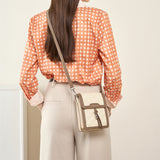 Galadriel | Beige Quilted Leather Crossbody Bag – Classic Elegance & Everyday Charm