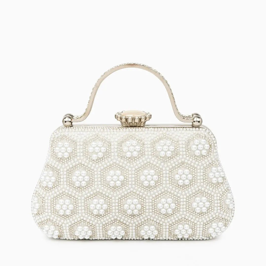 Clarabelle Pearl Clutch Bag Aurora-Bags