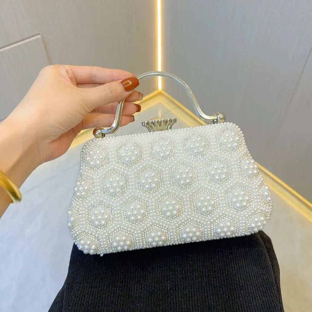 Clarabelle Pearl Clutch Bag Aurora-Bags