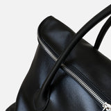 Lai | Brown Leather Zip Tote Bag – Sleek & Functional
