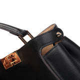 Celeste | Black Structured Leather Tote – Timeless & Chic
