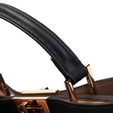 Celeste | Black Structured Leather Tote – Timeless & Chic