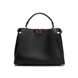 Celeste | Black Structured Leather Tote – Timeless & Chic