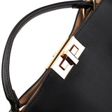 Celeste | Black Structured Leather Tote – Timeless & Chic