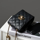 Delsia | Quilted Leather Crossbody Bag – Sophisticated & Timeless Design