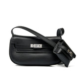 Noir | Sleek Mini Leather Shoulder Bag – Effortless Sophistication