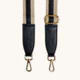 Eulalia | Classic Leather & Canvas Bag Strap – Elegant & Adjustable Design