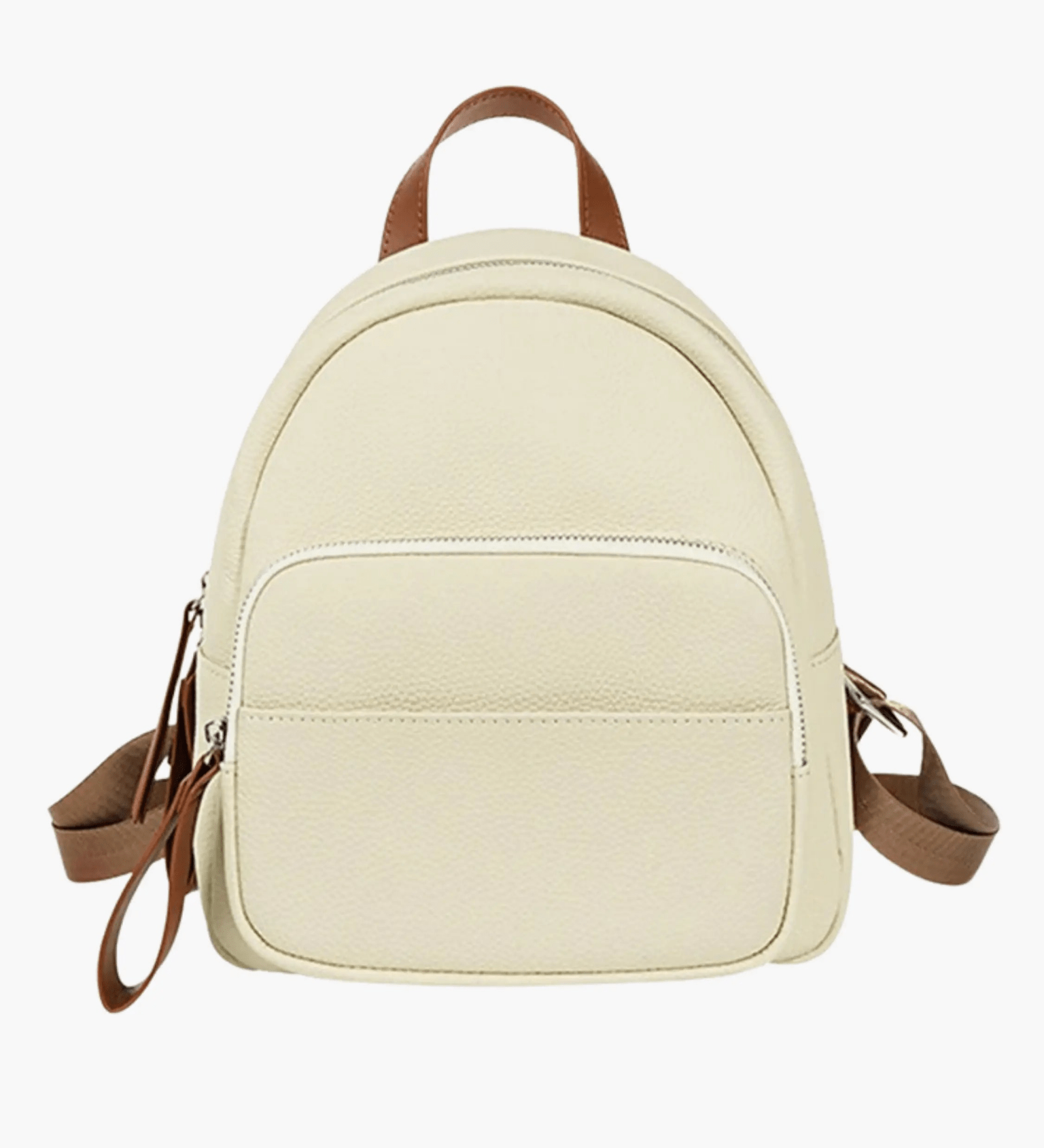 Brooke | Sleek Leather Backpack with Contrasting Details Aurora-Bags