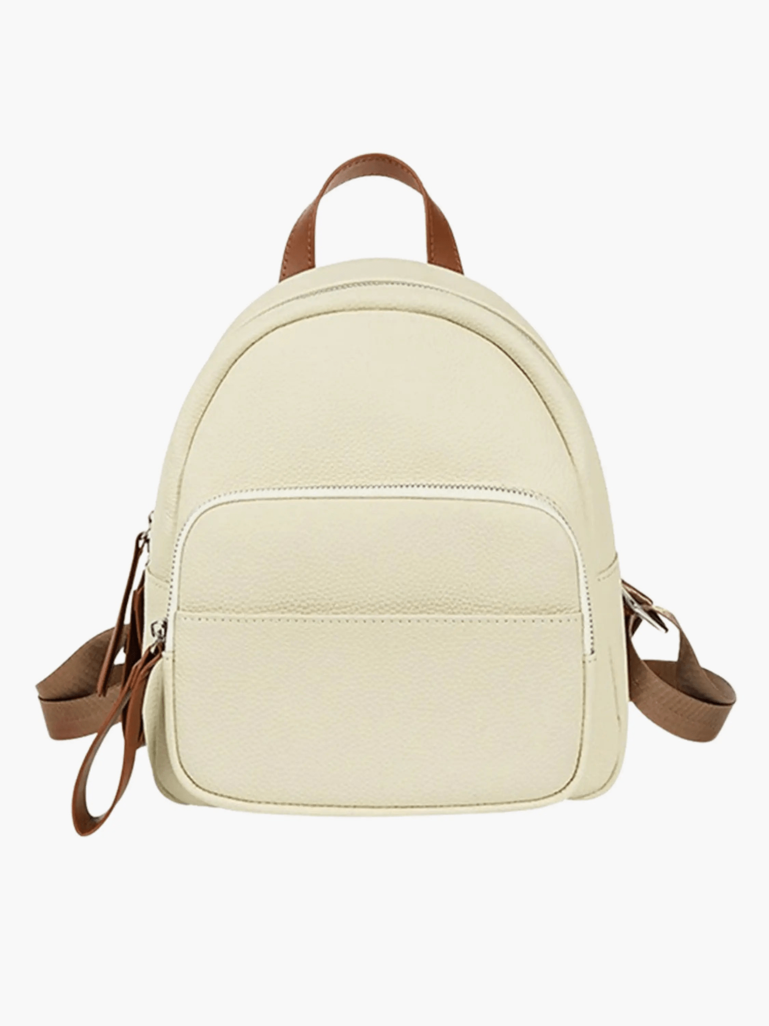 Brooke | Sleek Leather Backpack with Contrasting Details Aurora-Bags