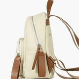 Brooke | Sleek Leather Backpack with Contrasting Details Aurora-Bags