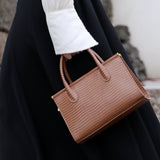 Lunaria | Elegant Croc-Embossed Leather Handbag