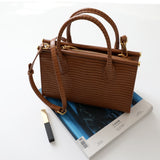 Lunaria | Elegant Croc-Embossed Leather Handbag