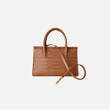 Lunaria | Elegant Croc-Embossed Leather Handbag