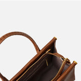 Lunaria | Elegant Croc-Embossed Leather Handbag