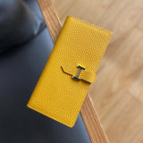 Lily | Black Pebbled Leather Wallet – Timeless Elegance & Functionality