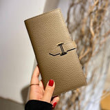 Lily | Black Pebbled Leather Wallet – Timeless Elegance & Functionality