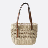Marina Woven Rope Tote – Open-Weave Straw Bag