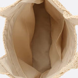 Square Woven Tote Bag – Minimalist Handcrafted Shoulder Bag