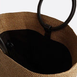 Noa Minimalist Straw Tote – Structured Woven Bag