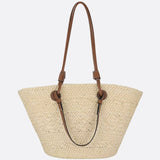 Handwoven Straw Shoulder Bag – Elegant, Functional & Lightweight