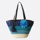 Marbella Bloom Straw Tote – Woven Beach Bag