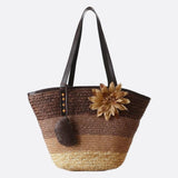 Marbella Bloom Straw Tote – Woven Beach Bag
