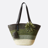 Marbella Bloom Straw Tote – Woven Beach Bag