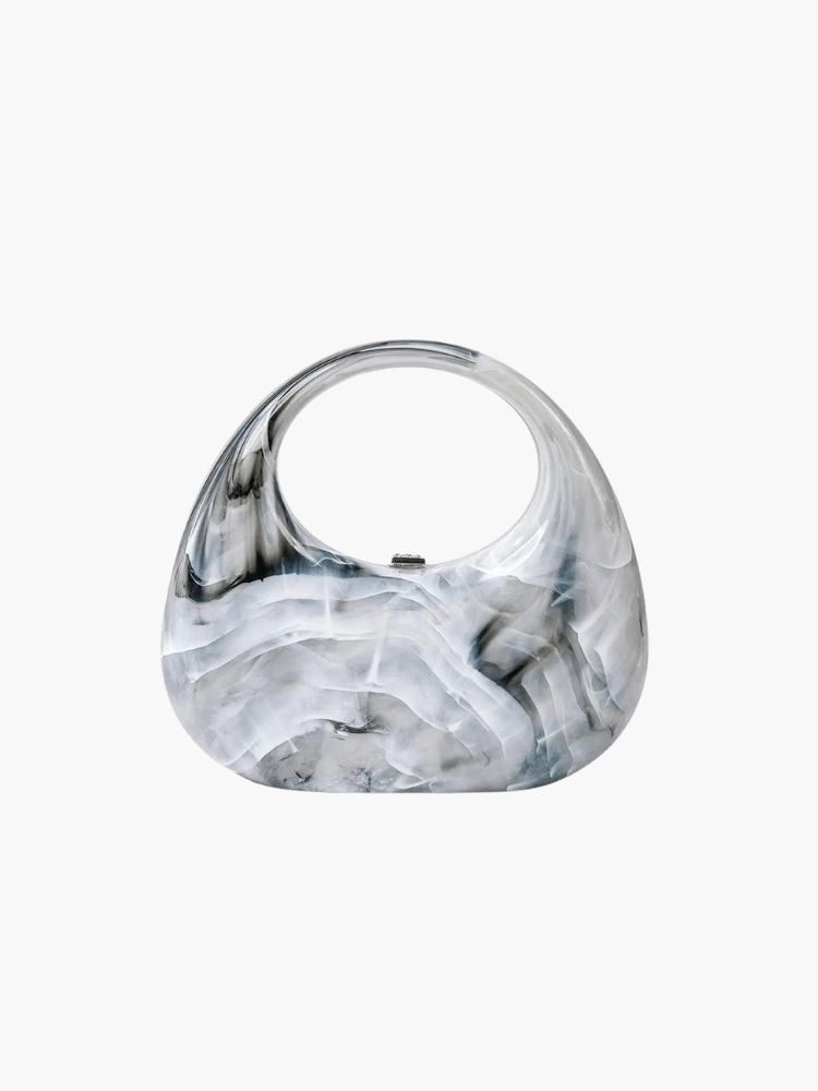 Celeste | Sculptural Acrylic Clutch - Aurora-Bags