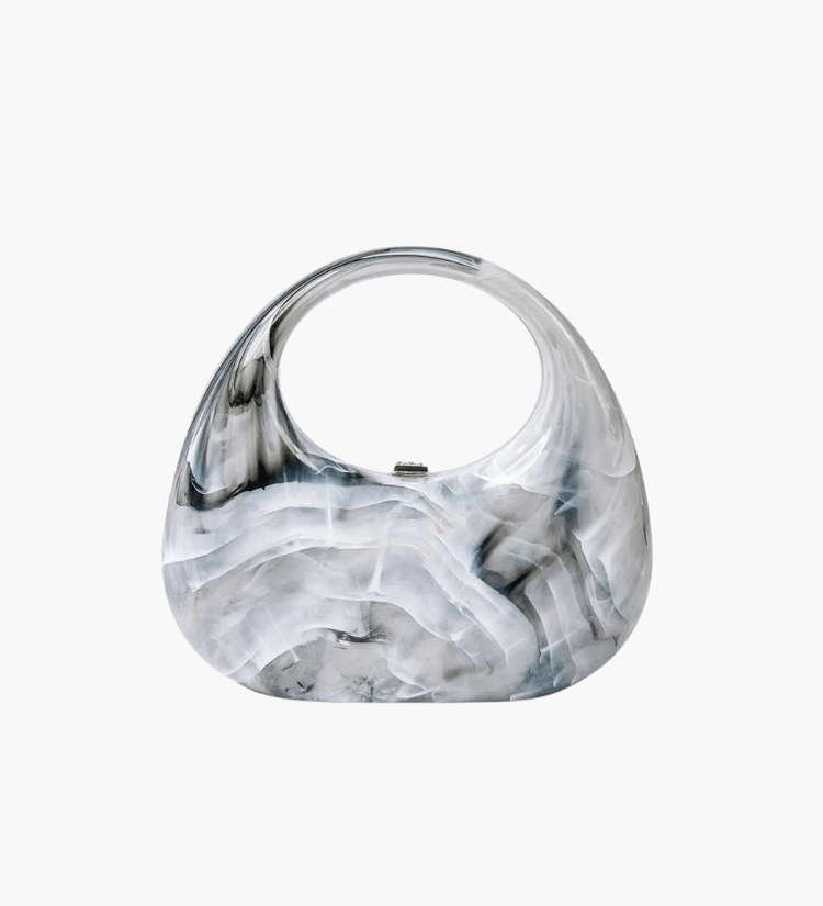 Celeste | Sculptural Acrylic Clutch - Aurora-Bags