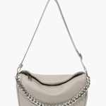 Celeste | Chain-Accent Leather Shoulder Bag Aurora-Bags