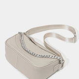 Celeste | Chain-Accent Leather Shoulder Bag Aurora-Bags