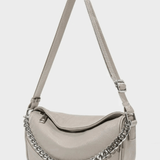 Celeste | Chain-Accent Leather Shoulder Bag Aurora-Bags