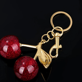 Cherry Charm | Fun Keychain with Glittering Cherry Design Feylen.com