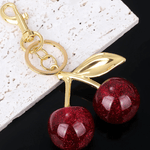 Cherry Charm | Fun Keychain with Glittering Cherry Design Feylen.com