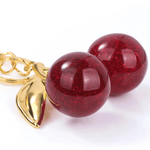 Cherry Charm | Fun Keychain with Glittering Cherry Design Feylen.com