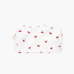 Cherry | Quilted Makeup Bag with Playful Print Feylen.com