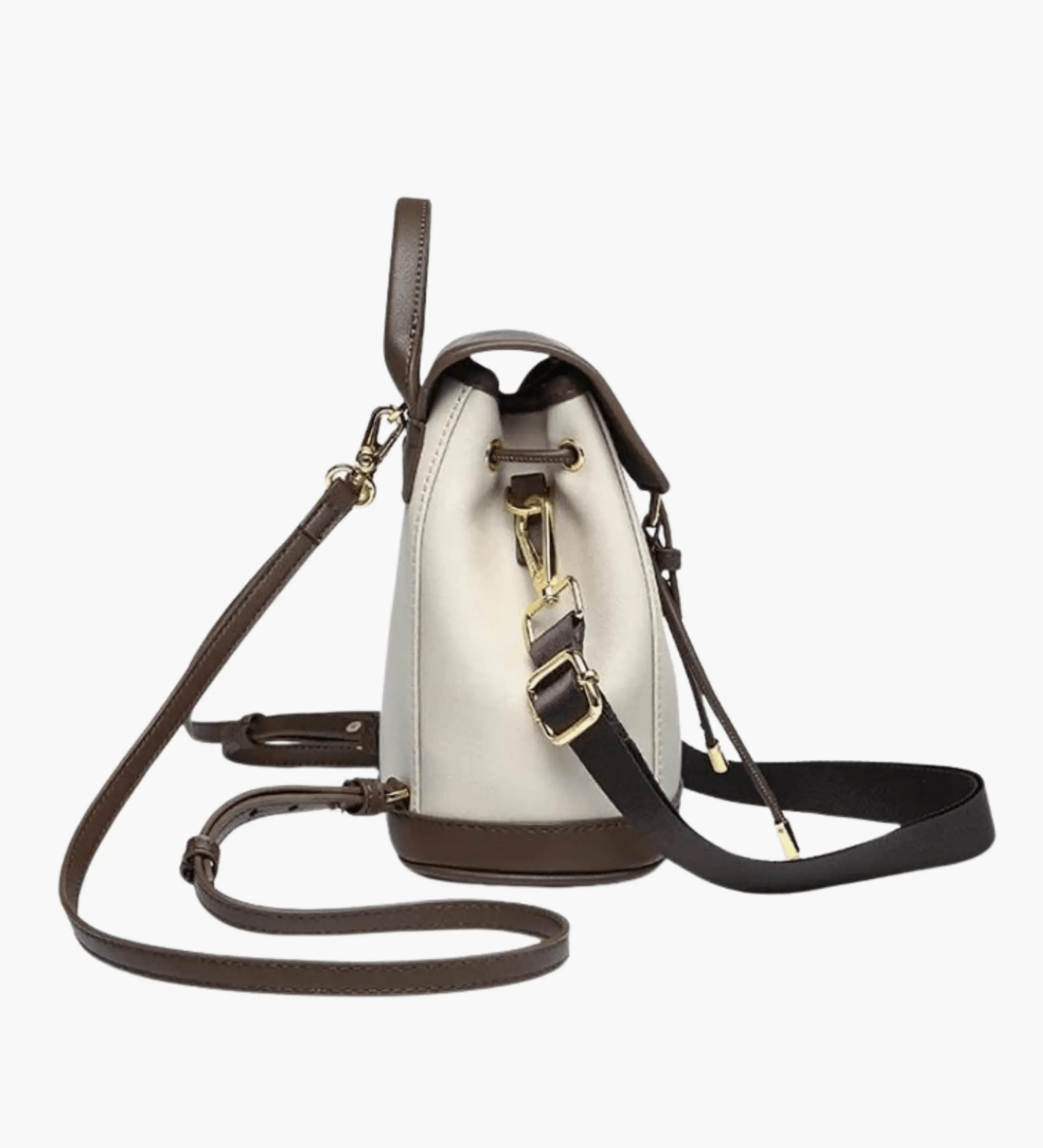 Chic Two-Tone Leather Backpack with Modern Details Aurora-Bags