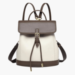 Chic Two-Tone Leather Backpack with Modern Details Aurora-Bags