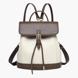 Chic Two-Tone Leather Backpack with Modern Details Aurora-Bags