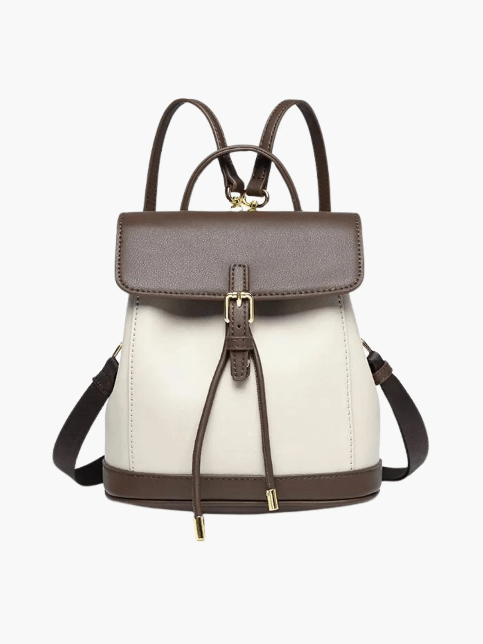 Chic Two-Tone Leather Backpack with Modern Details Aurora-Bags